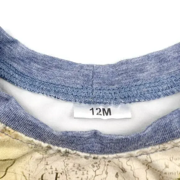 Handmade Map Raglan Tee - Picture 6 of 7